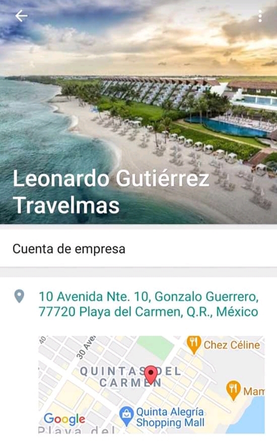 Contacto de agencia de viajes Leonardo Gutiérrez