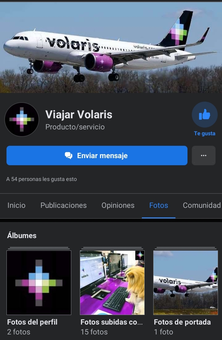 Viajar Volaris / Imagen del perfil de FB