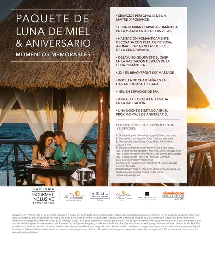 IM Travel Cancún / Paquete de Luna de Miel