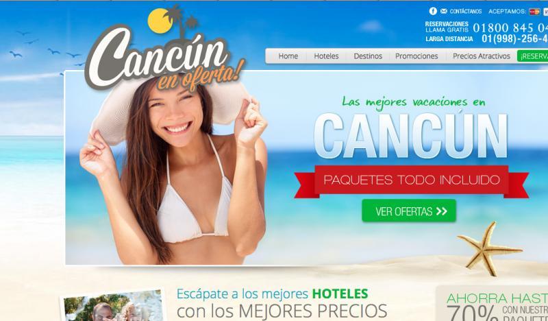 Cancún en Oferta / Imagen de la agencia en internet