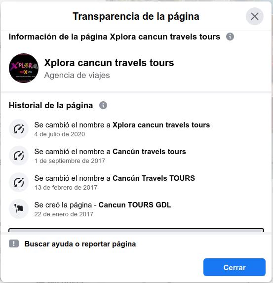 Xplora cancun travels tours / Historial de la página FB