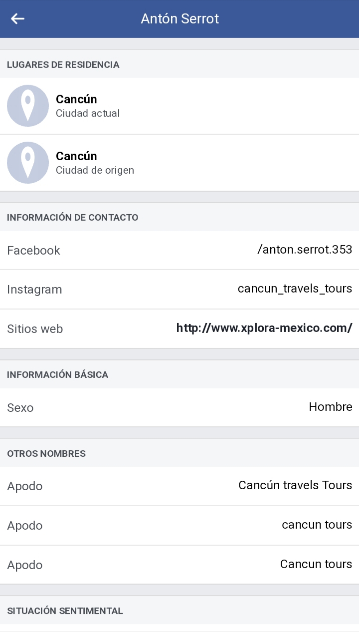 Xplora cancun travels tours / Imagen del perfil de FB de Anton