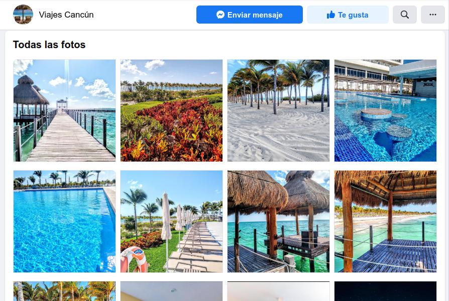 Viajes Cancún / Imágenes únicamente de stock en la página de FB