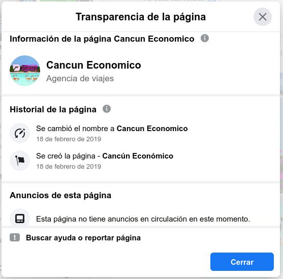 Cancun Economico / Historial de la página FB